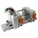 SMC solenoid valve 4 & 5 Port VQ VV5Q14-P, 1000 Series, Body Ported Manifold, Non Plug-in Type, Flat Cable Connector